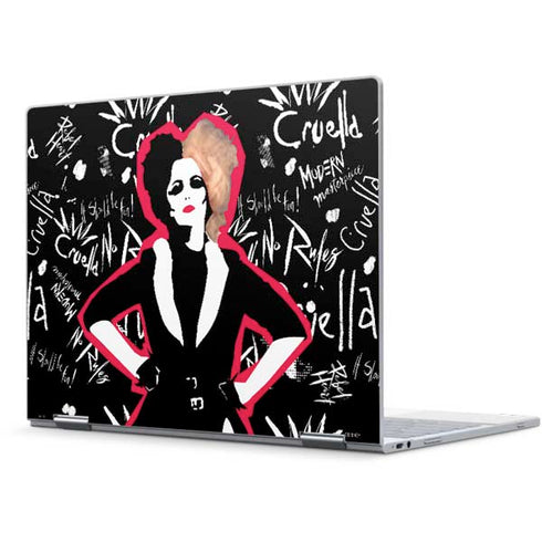 Disney Cruella (2021) Animated Pattern Pixelbook Skin